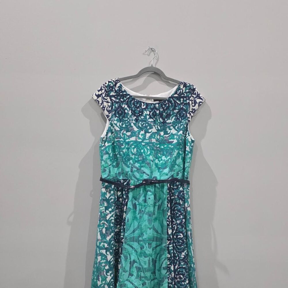 Chris-mclaughlin Women's Blue and Green Dress